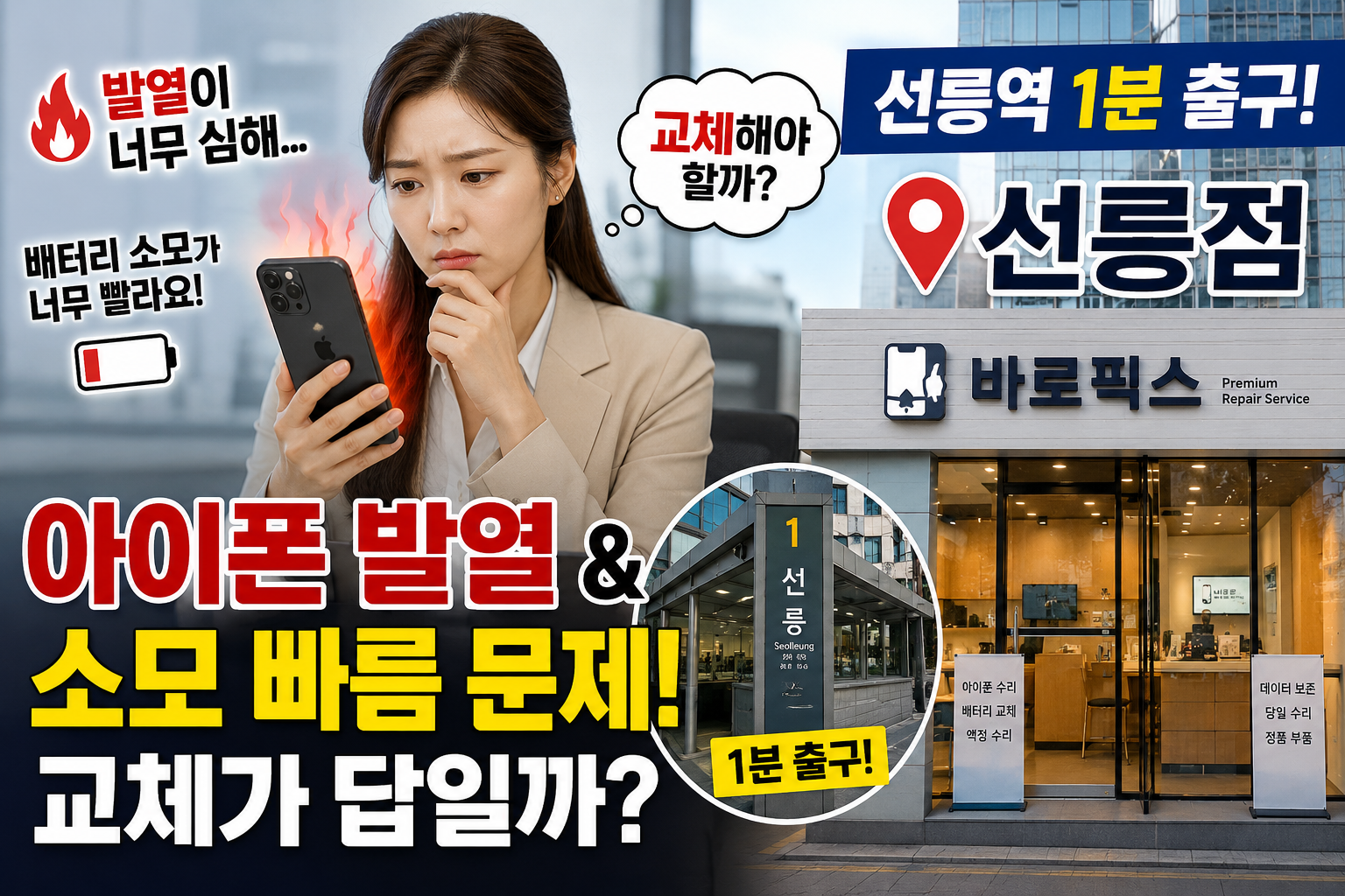 선릉점 애플 아이폰 아이폰14프로 배터리성능 저조 아이폰과열 및 소모빠름 수리사례 이미지 아이폰14프로 배터리성능 서비스필요 배터리교체 효율 100%